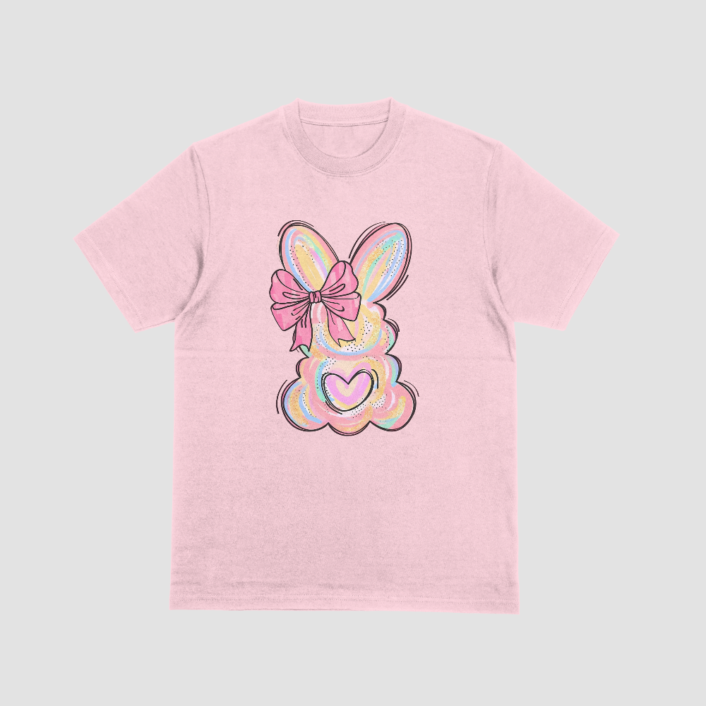 Cute Bunny Pink Ribbon