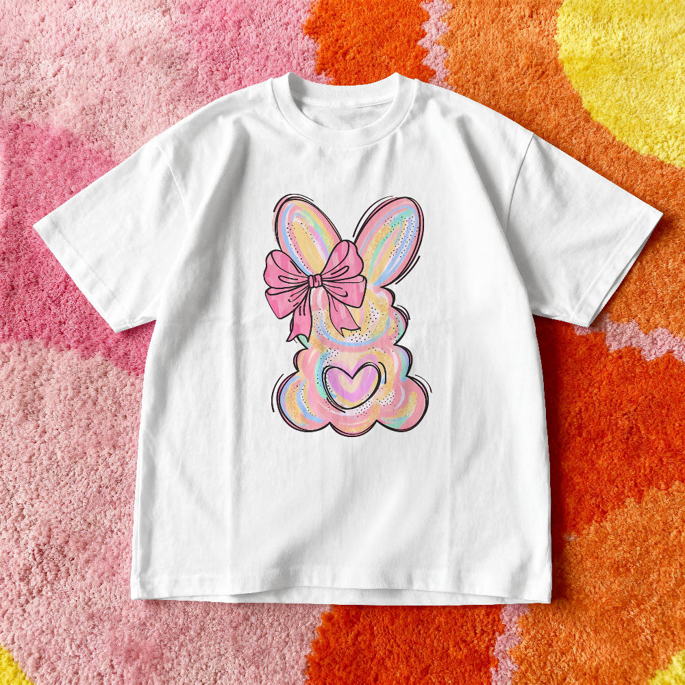 Cute Bunny Pink Ribbon